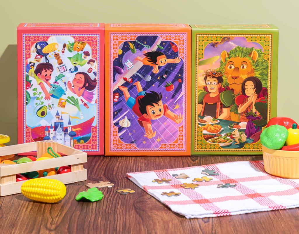 Permainan puzzle tradisional dengan teknologi Augmented Reality.