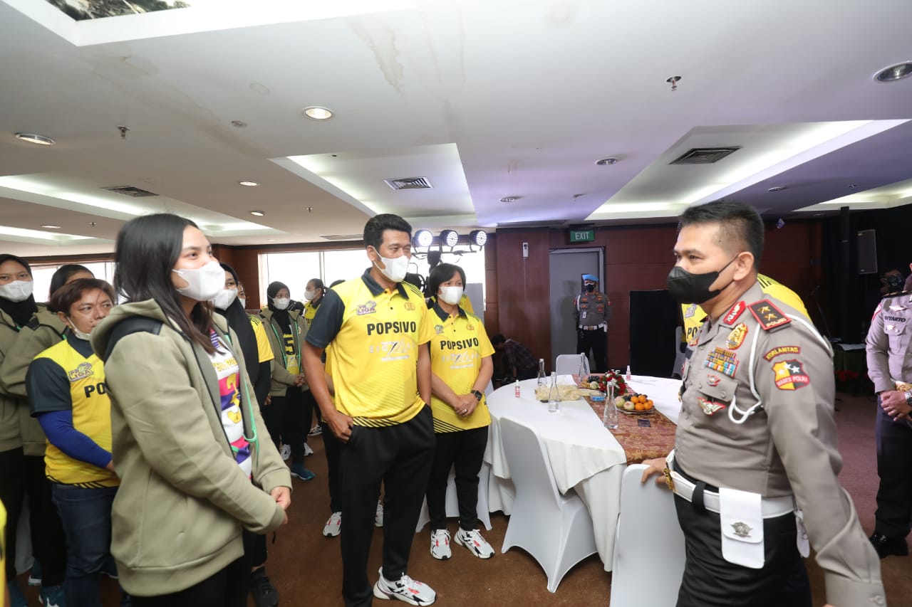 Kakorlantas Launching Tim dan Jersey Bola Voli Polri Jelang Proliga 2022 