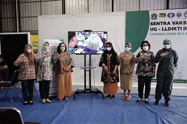 LLDikti Wilayah III Jakarta dan Universitas Gunadarma Gelar Vaksinasi Booster 