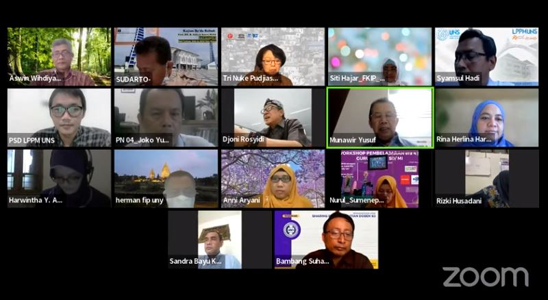 Tangkapan layar diskusi difabilitas UNS yang digelar secara daring, Rabu (19/1)