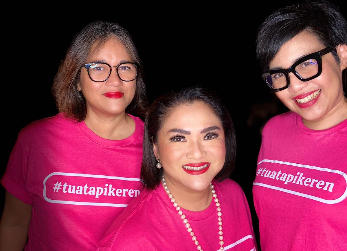 Dari kiri ke kanan: Irka, Moza Pramita, dan Venita Daben