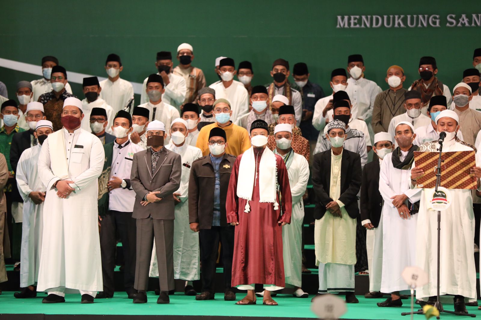 Ulama, habib, dan Pemuda Islam Indonesia (PII) di Sulsel deklarasi mendungkung Sanduiaga Salahuddin Uno jadi Presiden 2024, Selasa (22/2)