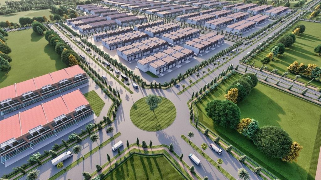 Ilustrasi maket medical industrial park