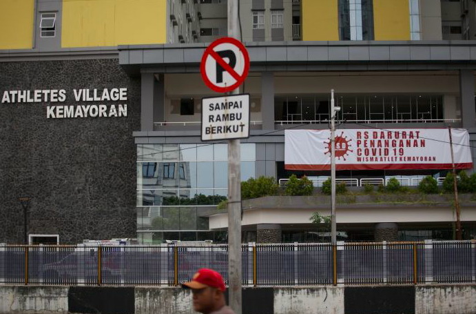 Rumah Sakit Darurat Penanganan Covid-19 Wisma Atlet Kemayoran.