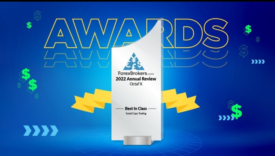 Broker Forex global OctaFX menerima Best in Class-Social Copy Trading 2022'.