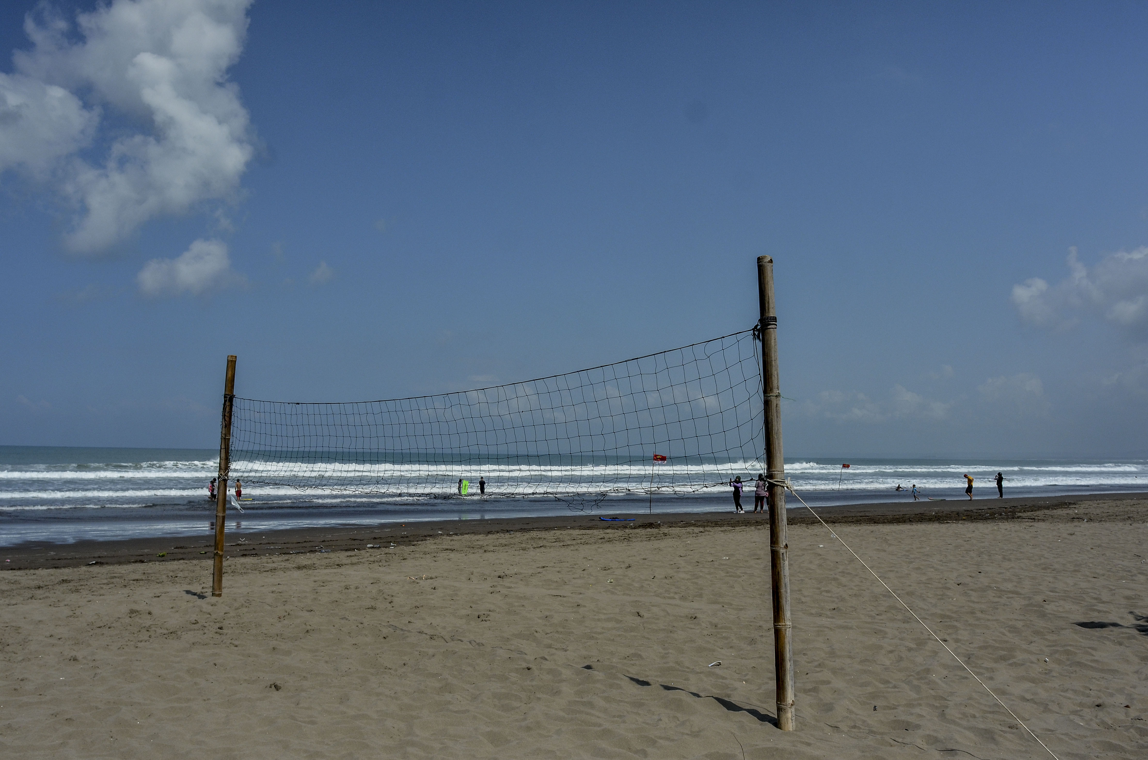 Ilustrasi suasana sepi di Pesisir Pantai, Kabupaten Pangandaran, Jawa Barat.