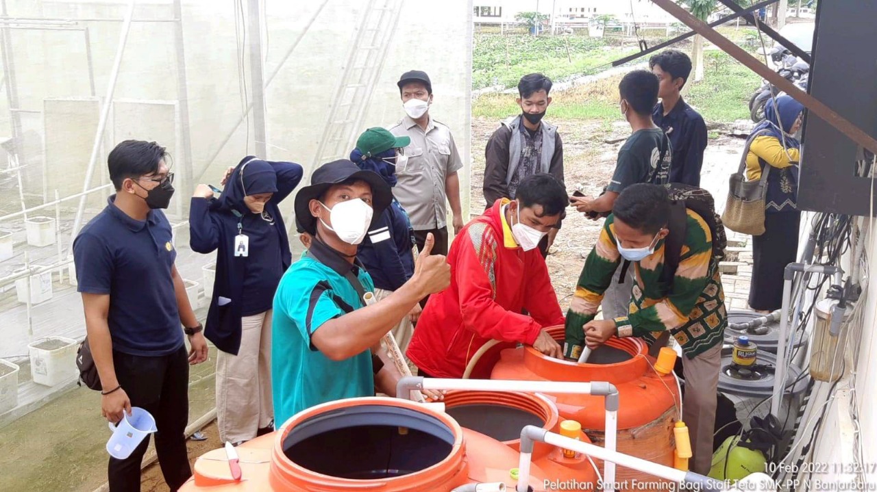 Pelatihan diikuti 16 peserta di antaranya delapan orang dari SMK-PP N Banjarbaru, dan delapan dari perwakilan BBPP Binuang di antaranya peta