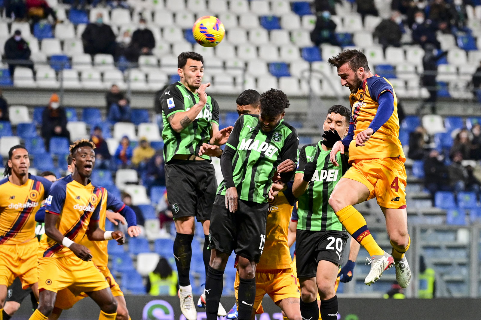 Laga Serie A antara Sassuolo dan AS Roma