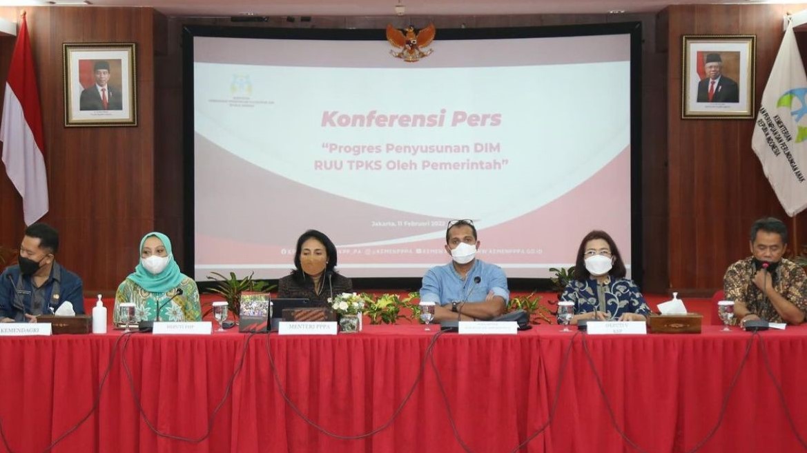 Konferensi pers DIM RUU TPKS