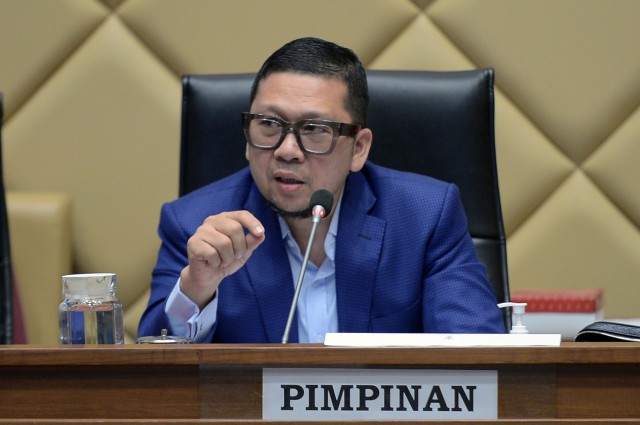 Ketua Komisi II DPR RI Ahmad Doli Kurnia Tandjung di Gedung Parlemen, Senayan, Jakarta, Selasa (8/2/2022). 