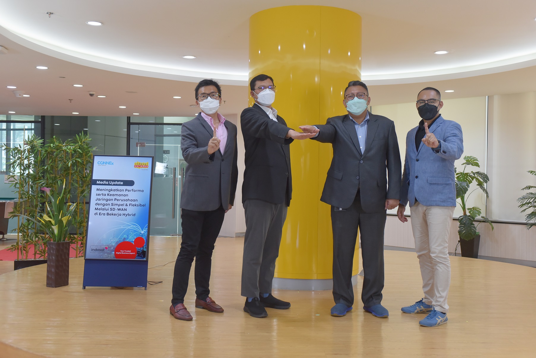 Kerja sama antara Indosat Ooredoo Hutchison dengan Cisco.