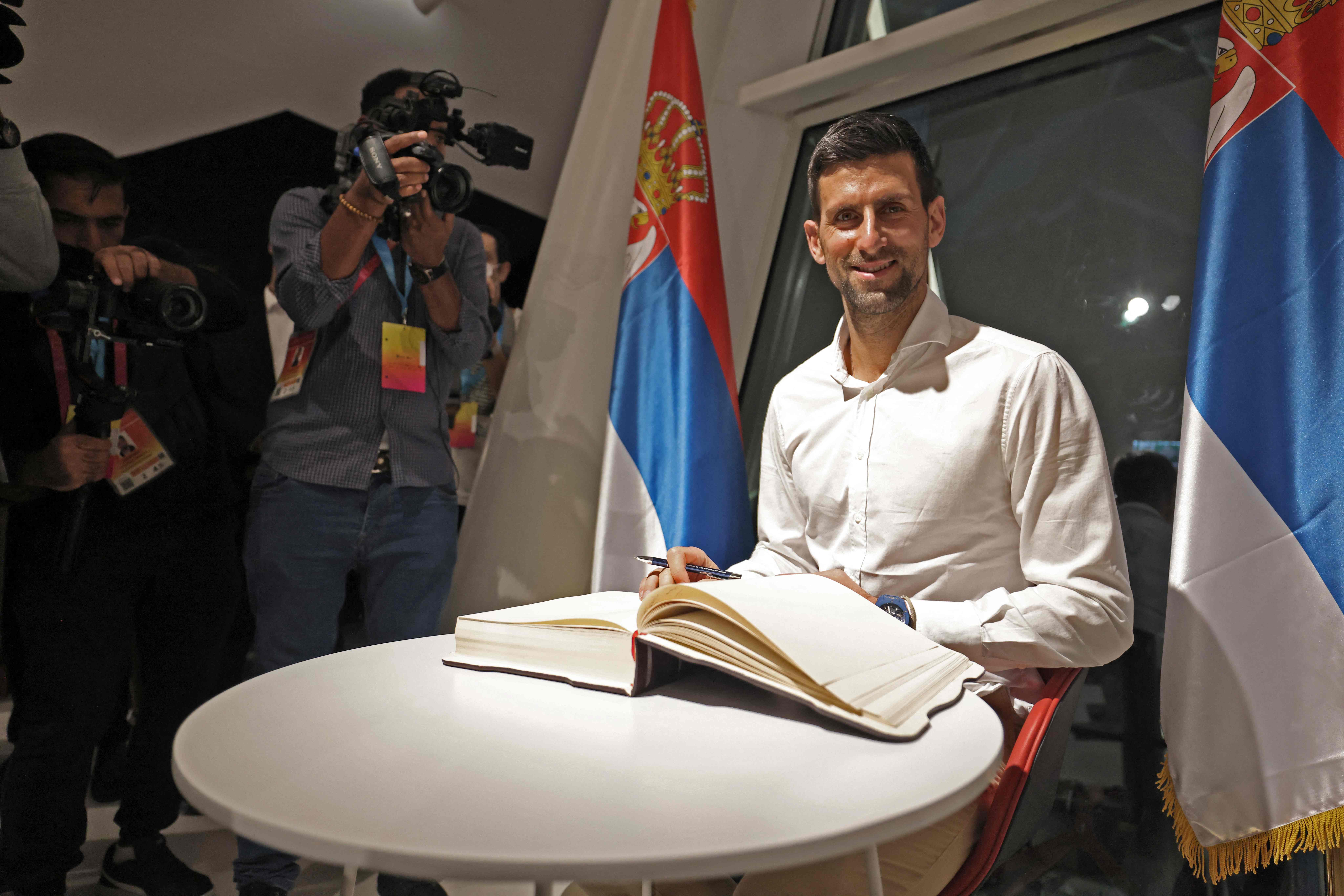 Petenis Serbia Novak Djokovic