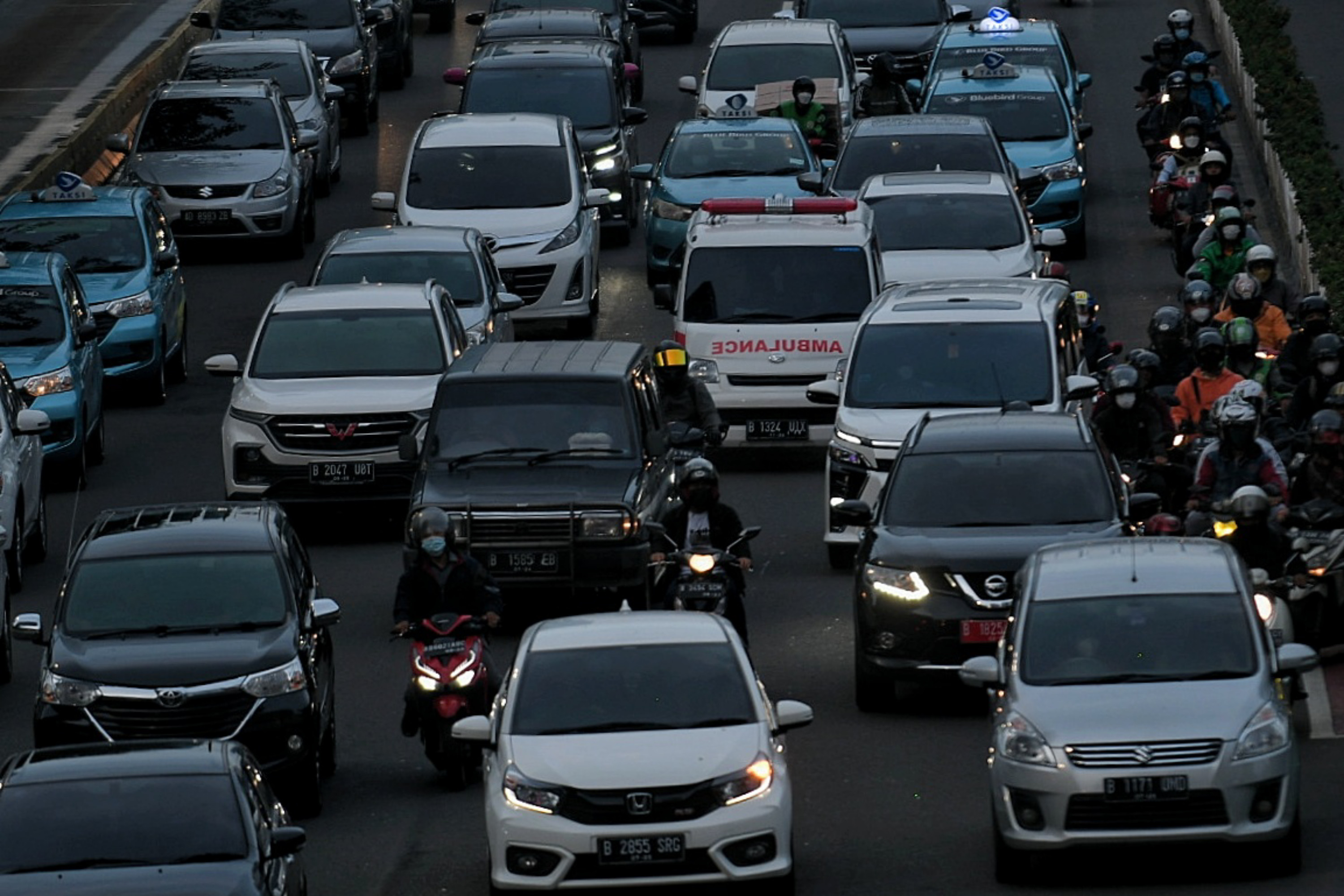 Ilustrasi kemacetan Jakarta