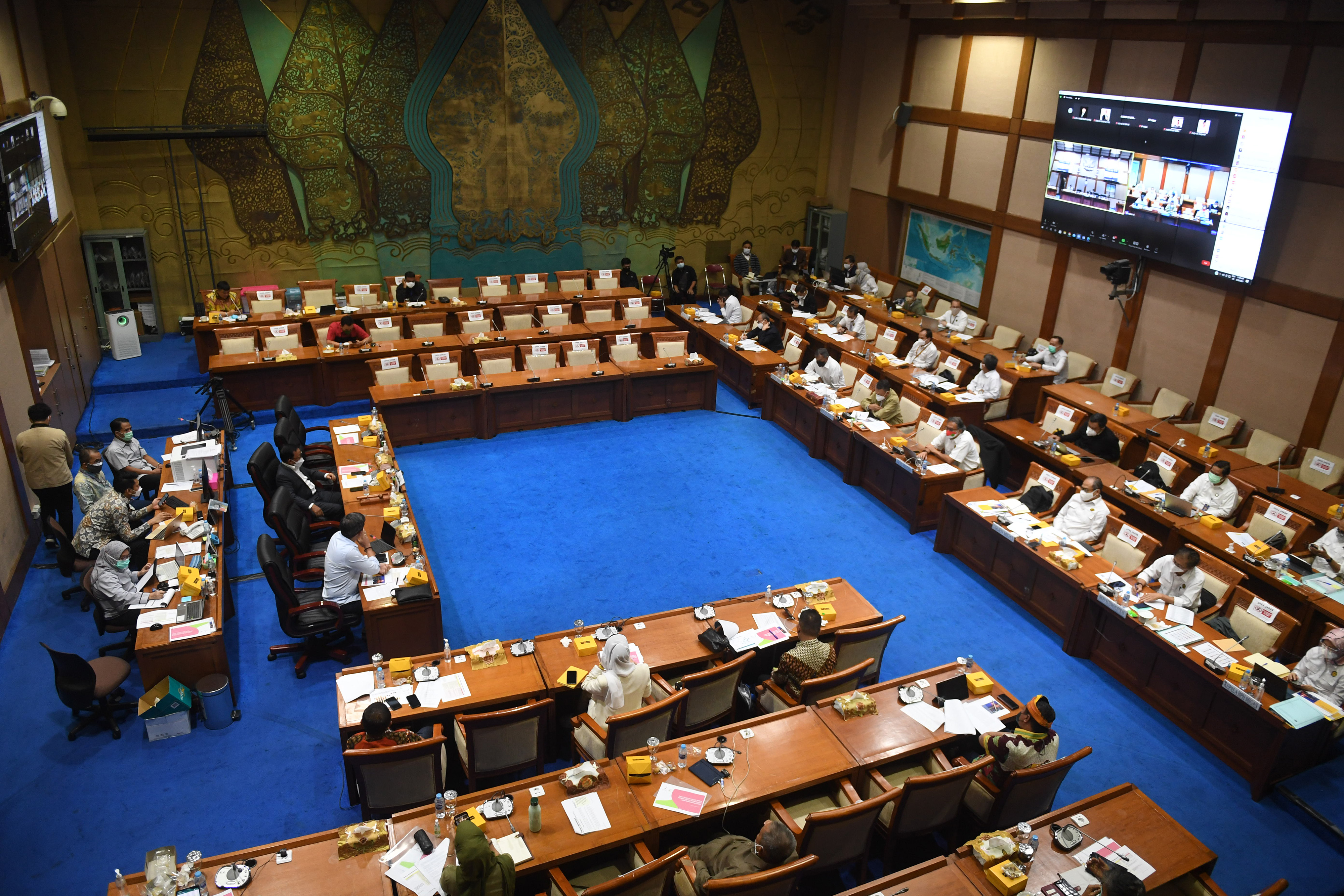 Suasana rapat kerja Komisi VII DPR RI dengan Kementerian ESDM, beberapa waktu lalu.