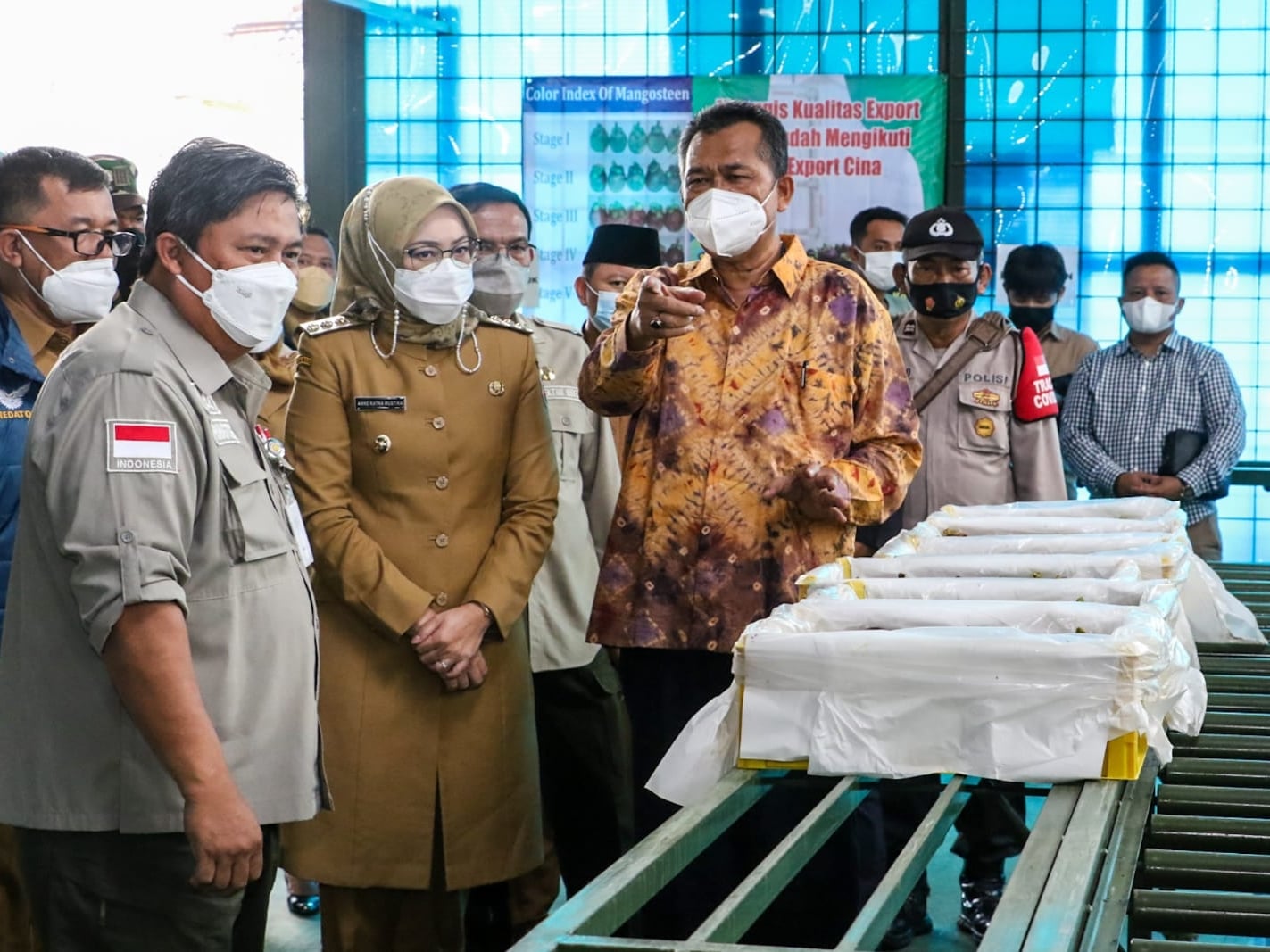 Pelepasan ekspor dilakukan Dirjen Hortikultura Kementerian Pertanian dan Bupati Purwakarta, Senin (7/2).