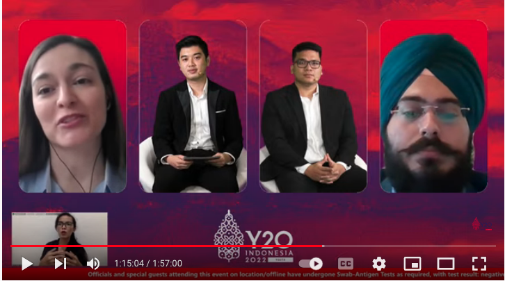 Co-Chair of Y20 Indonesia 2022 Michael Sianipar (kedua kiri) menyatakan keberagaman jadi kekuatan Indonesia dalam KTT Y20