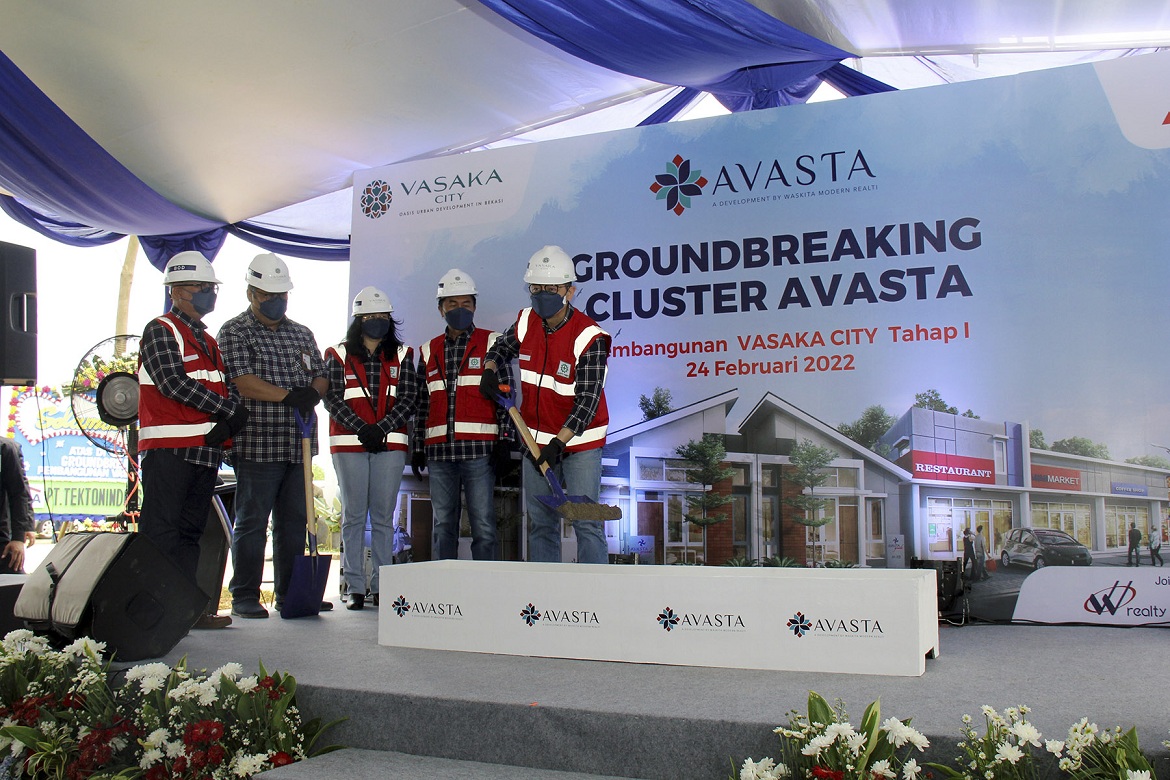 PT Waskita Modern Realti gelar peletakan batu pertama Cluster Avasta sebagai tahap pertama pengembangan Vasaka City.