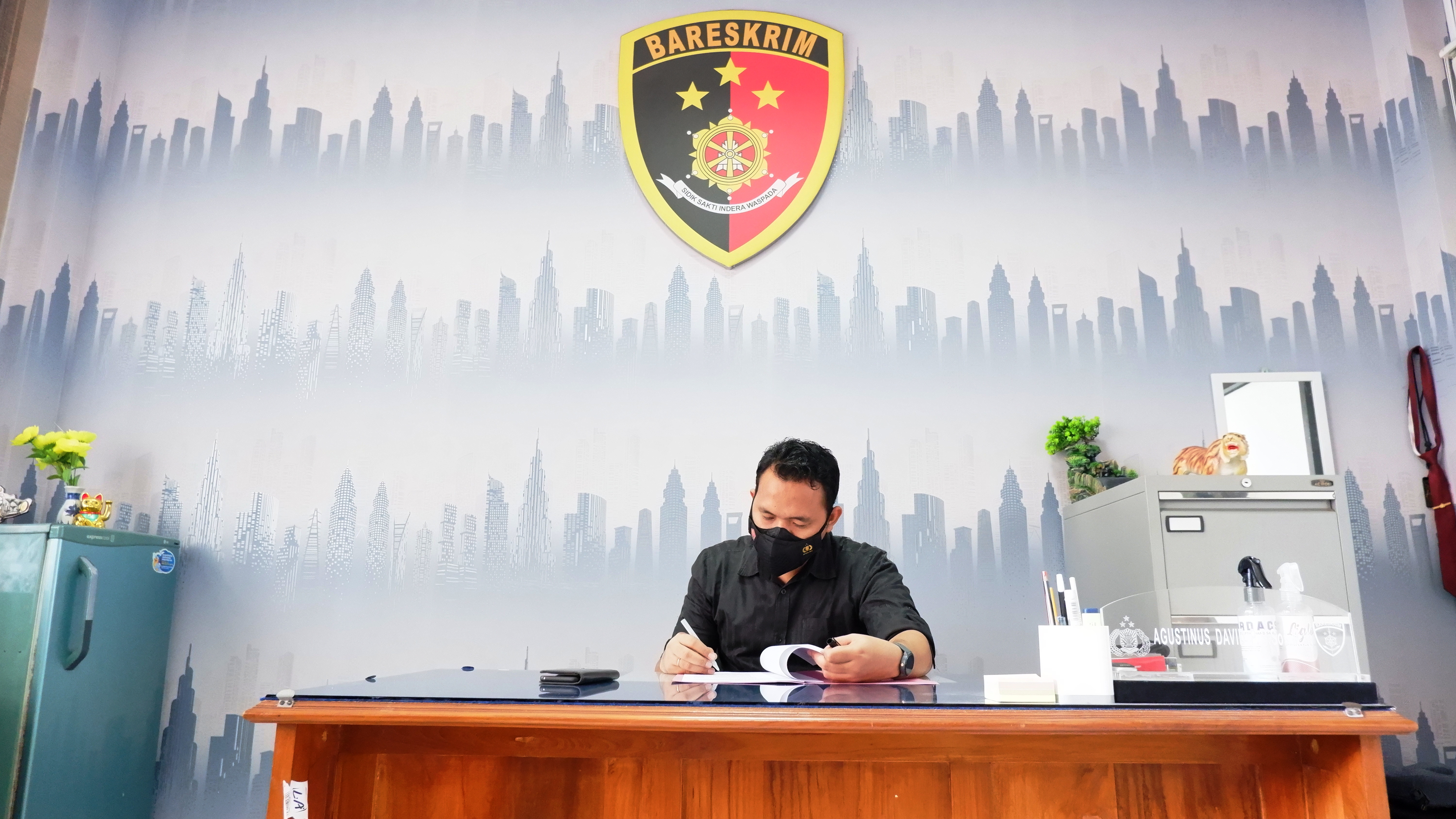 Kasat Reskrim Polres Kudus Kamis (17/2/2022) di Mapolres Kudus.