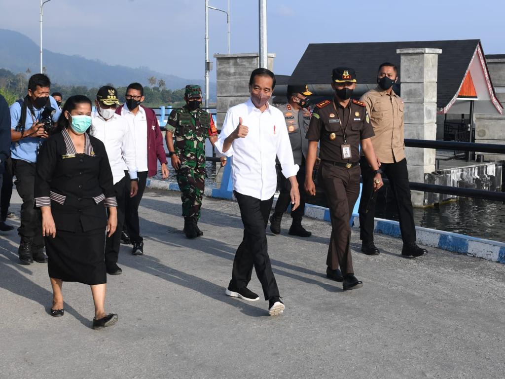 Presiden Joko Widodo di Sumatra Utara