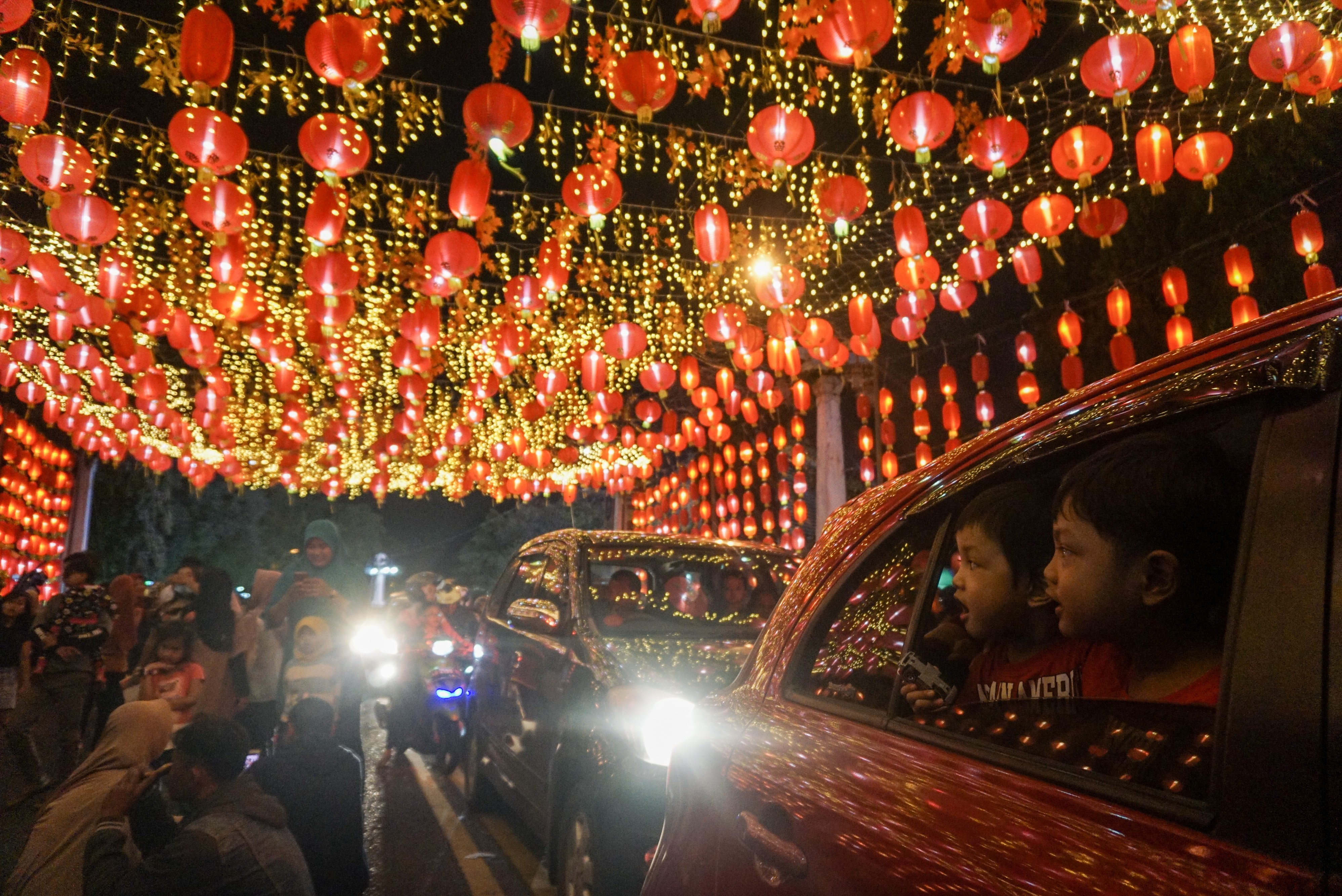 Festival Lampion Solo di Pasar Gede
