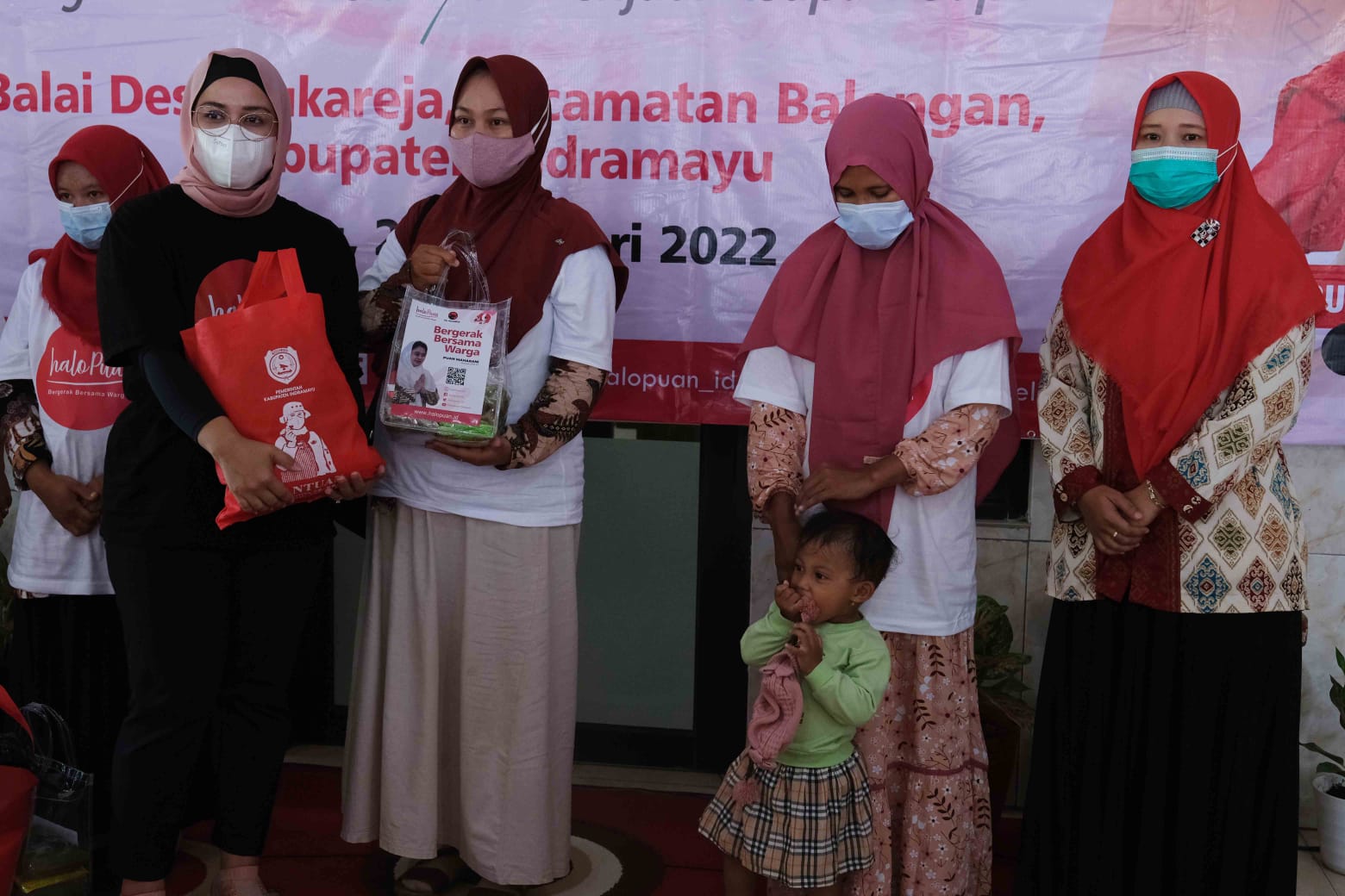 Gerakan Melawan Stunting HaloPuan dilaksanakan di di Desa Sukareja, Kecamatan Balongan, Indramayu, Jawa Barat.