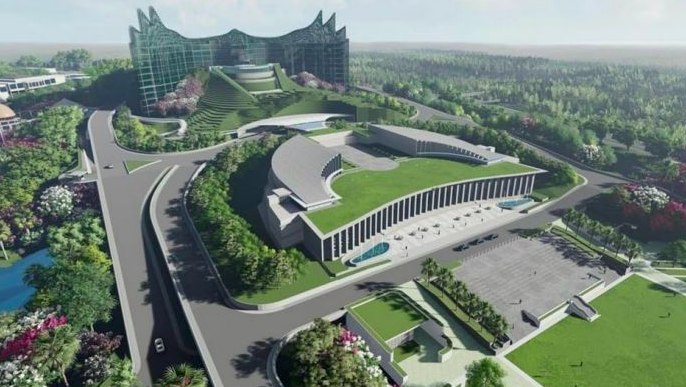 Desain Istana Presiden di Ibu Kota Negara yang baru.