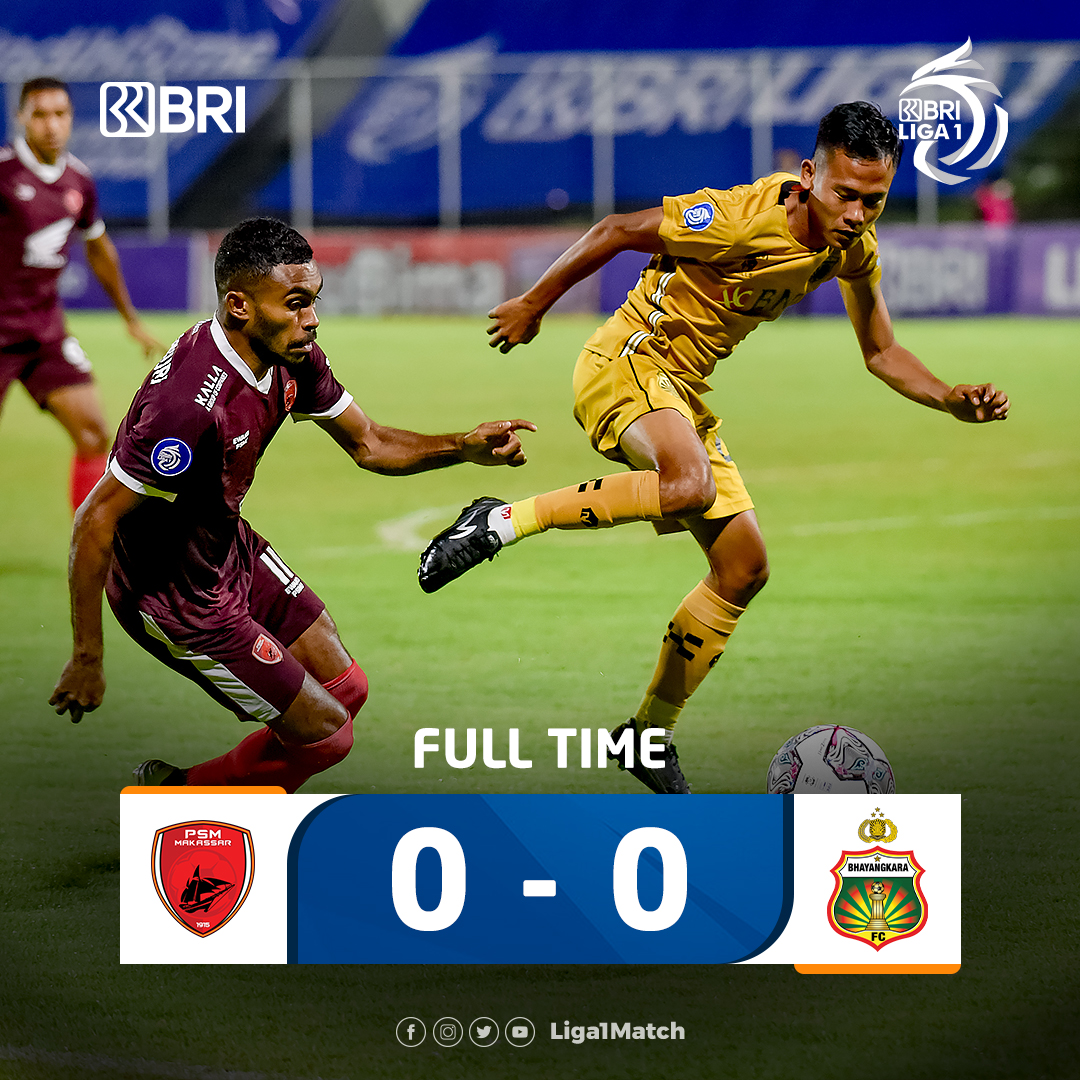 Laga PSM Makassar lawan Bhayangkara FC