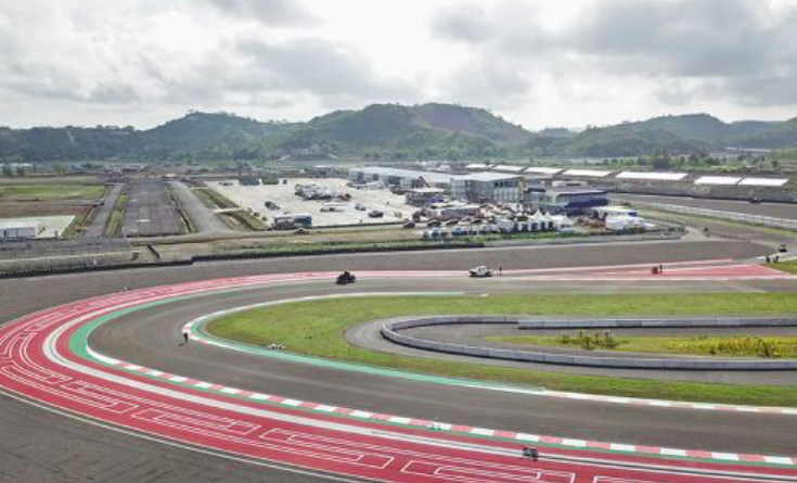 Lintasan Sirkuit Mandalika.