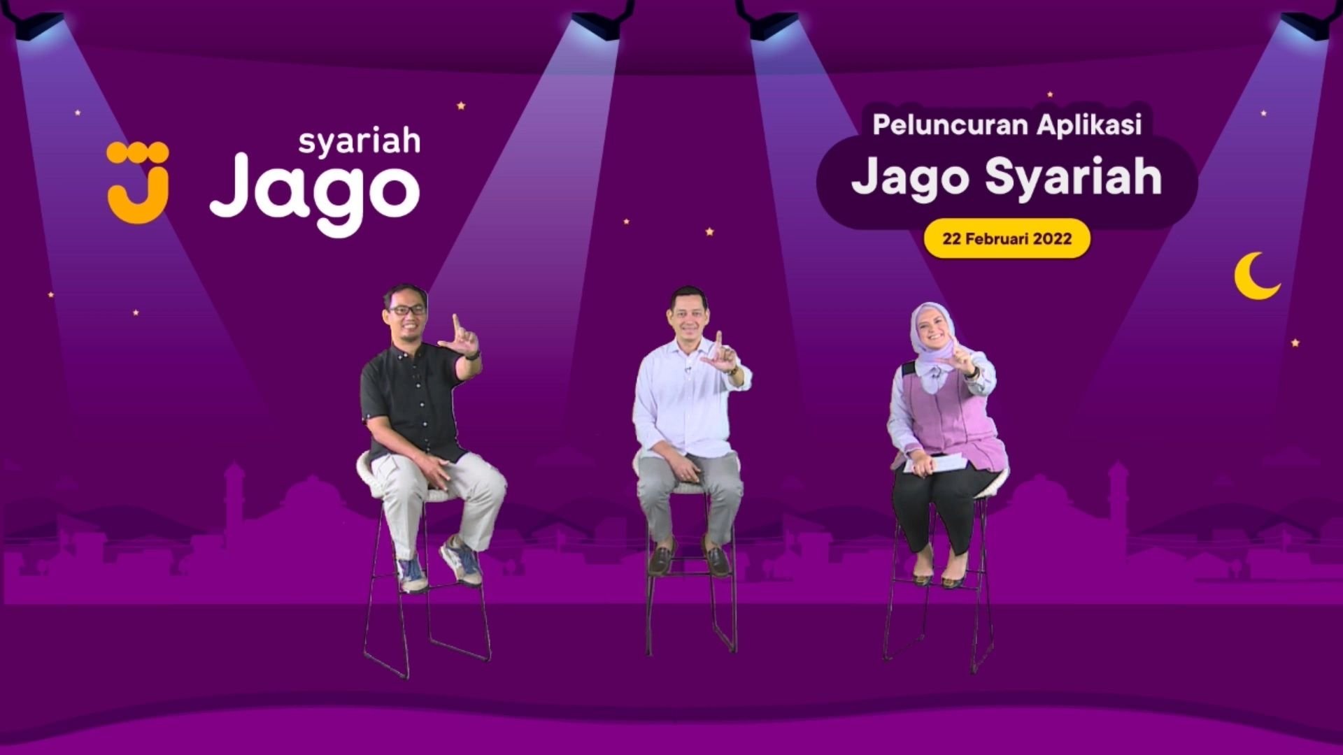 Peluncuran aplikasi Jago Syariah milik Bank Jago