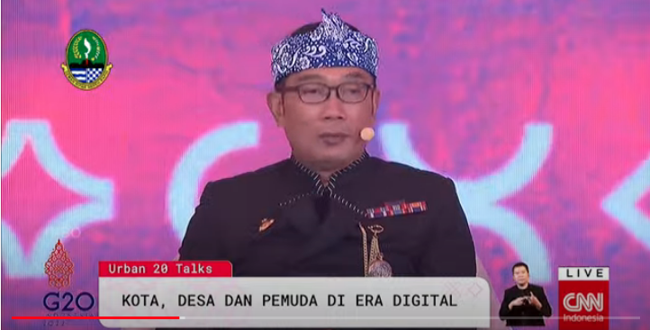 Di Urban20, Ridwan Kamil Berharap Gagasan Negara Berkembang bisa jadi Kebijakan Global