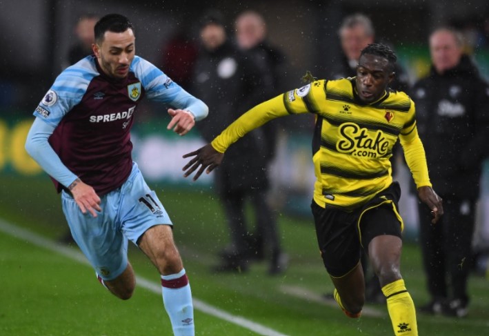 Laga Liga Primer Inggris antara Burnley dan Watford