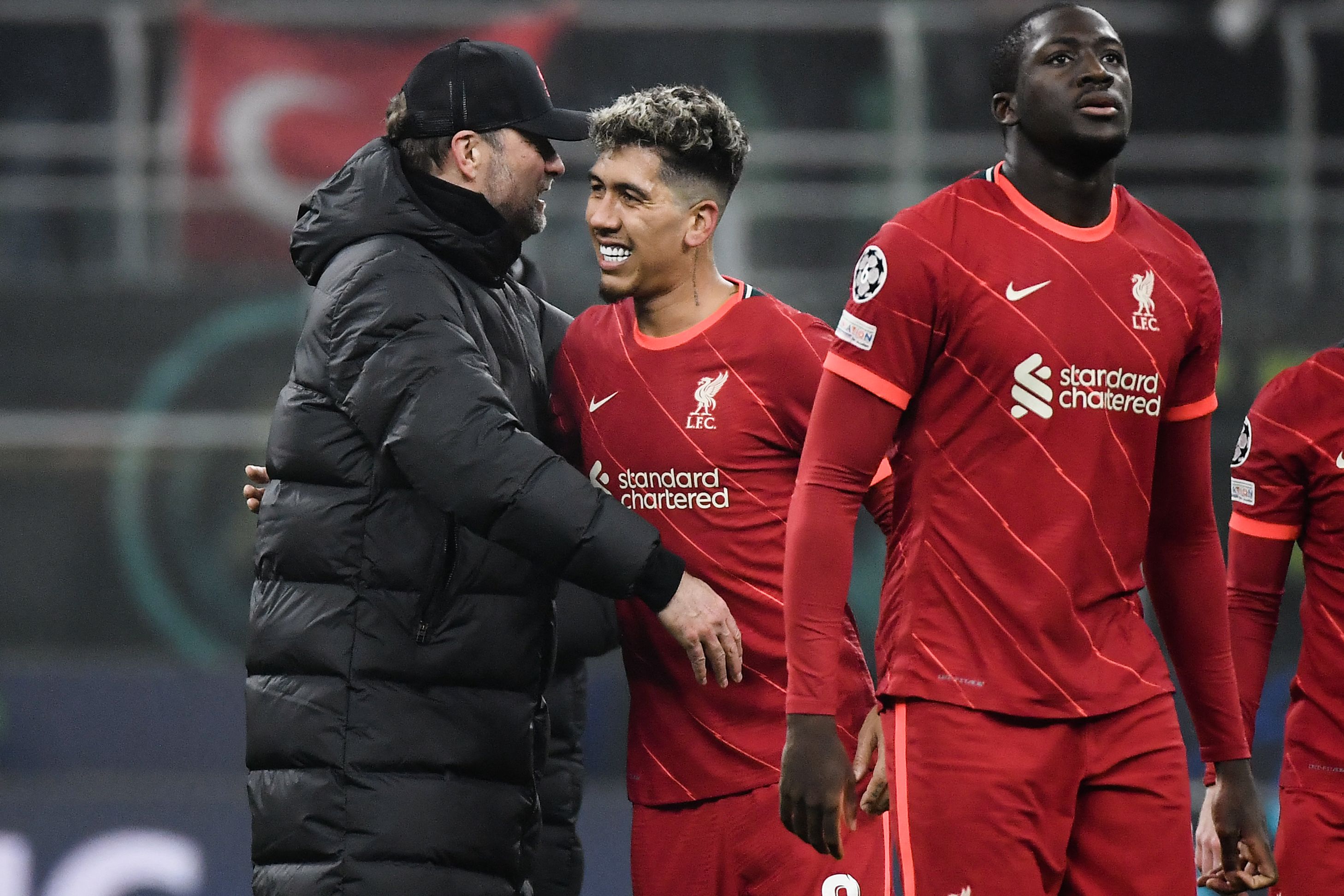 Liverpool usai menang lawan Inter Milan di leg pertama babak perdelapan final liga champions.