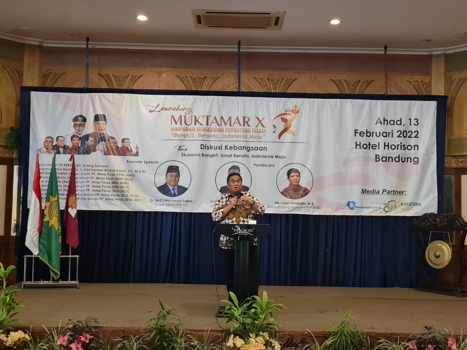 Wakil Ketua DPR Rachmat Gobel di Peluncuran Muktamar Hima Persis