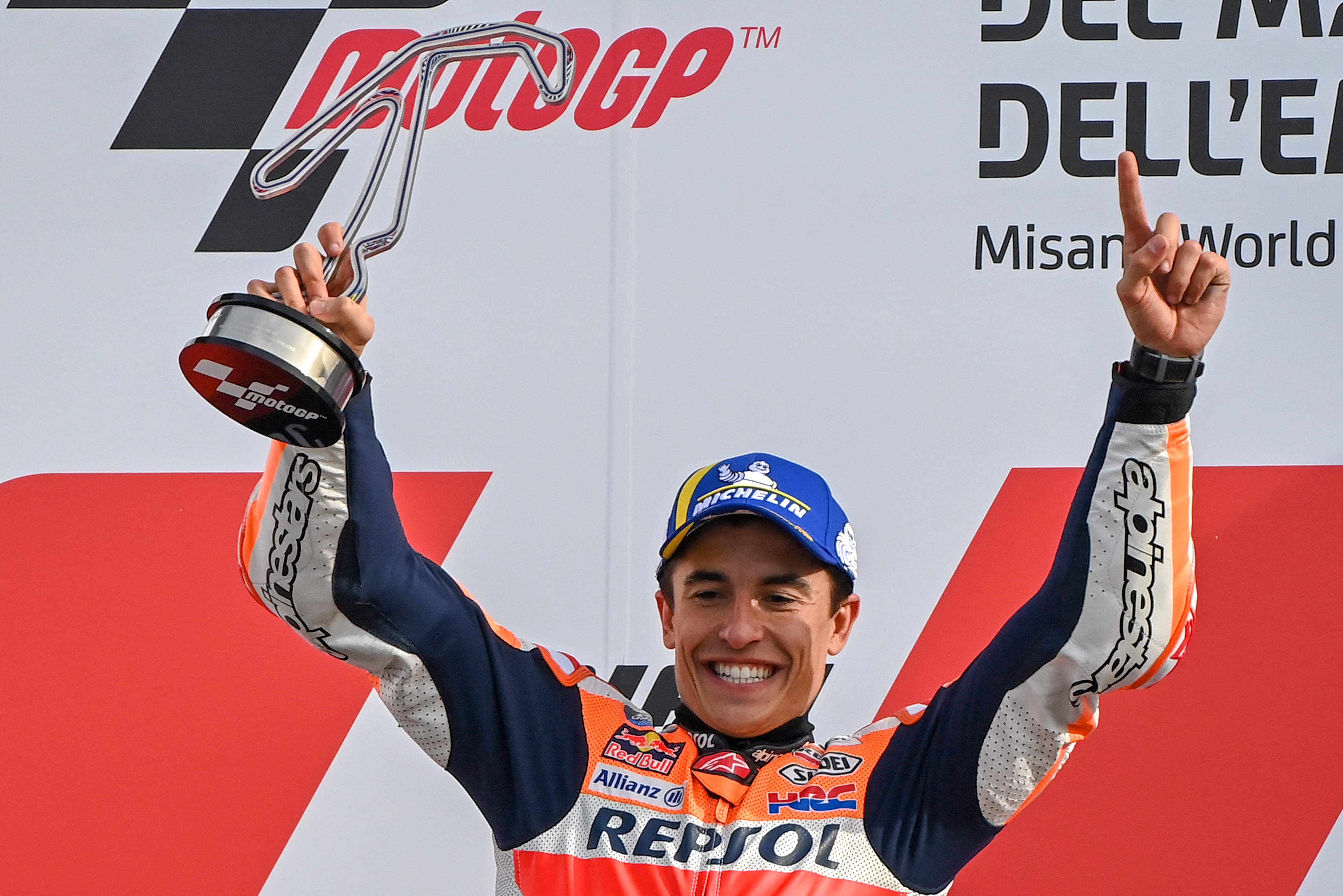 Pembalap tim Repsol Honda Marc Marquez
