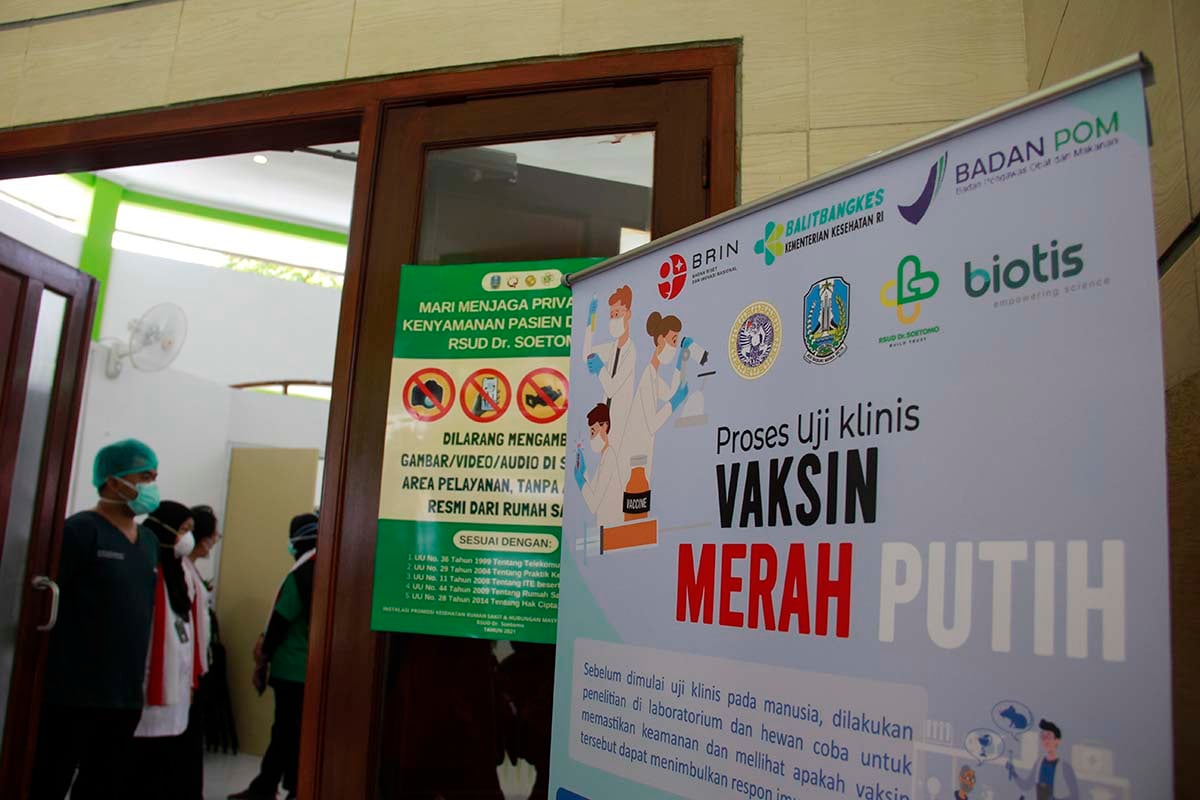 Uji Klinis Vaksin Merah Putih