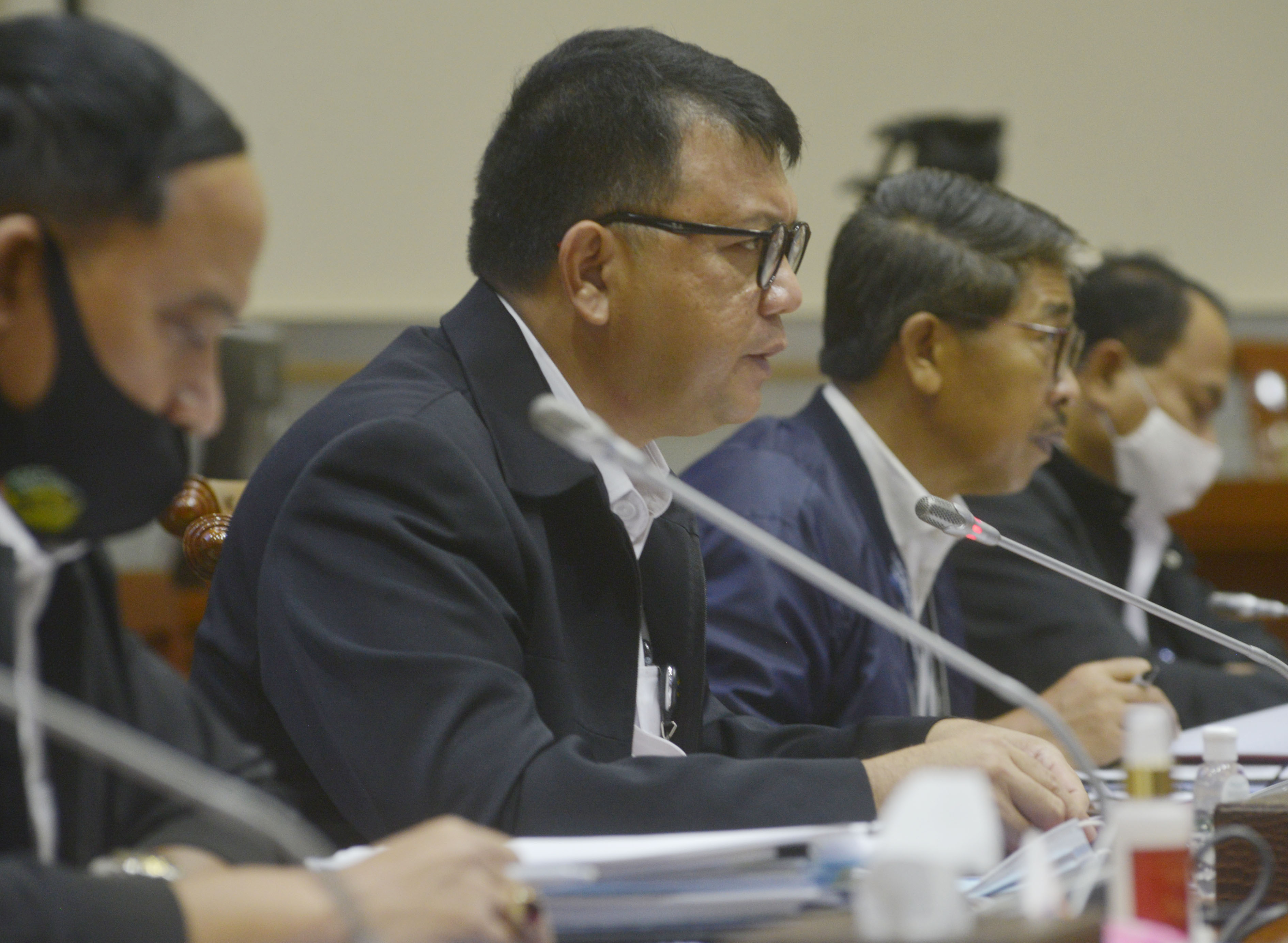 Dirjen Pemasyarakatan Reynhard Silitonga (kedua dari kiri).  