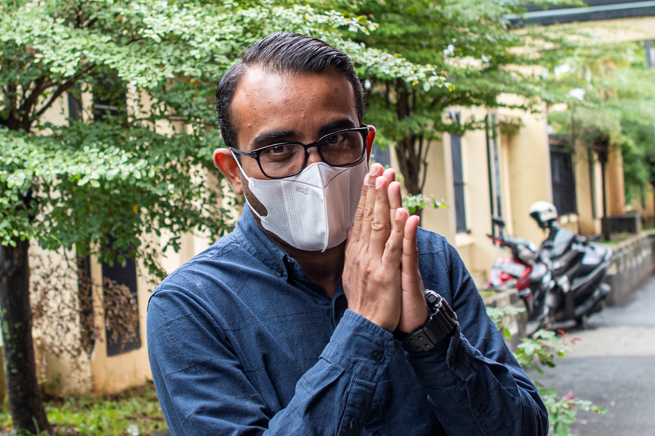 Dosen Fakultas EKonomi (FE) Universitas Sriwijaya Reza Ghasarma yang merupakan salah satu terdakwa.