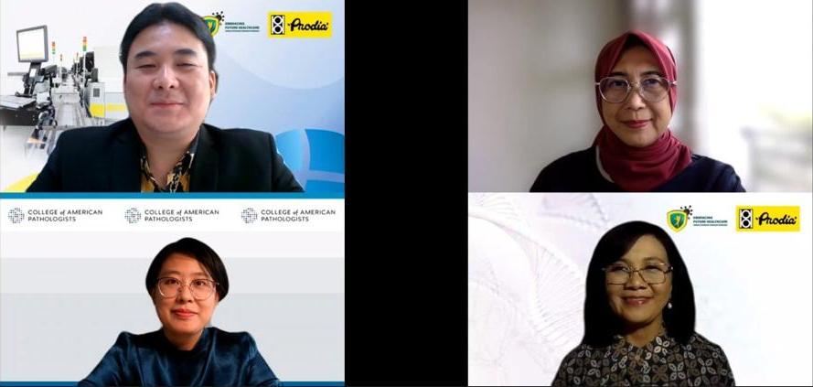 Diskusi media secara daring yang diselanggarakan PT Prodia Widyahusada Tbk (Prodia).