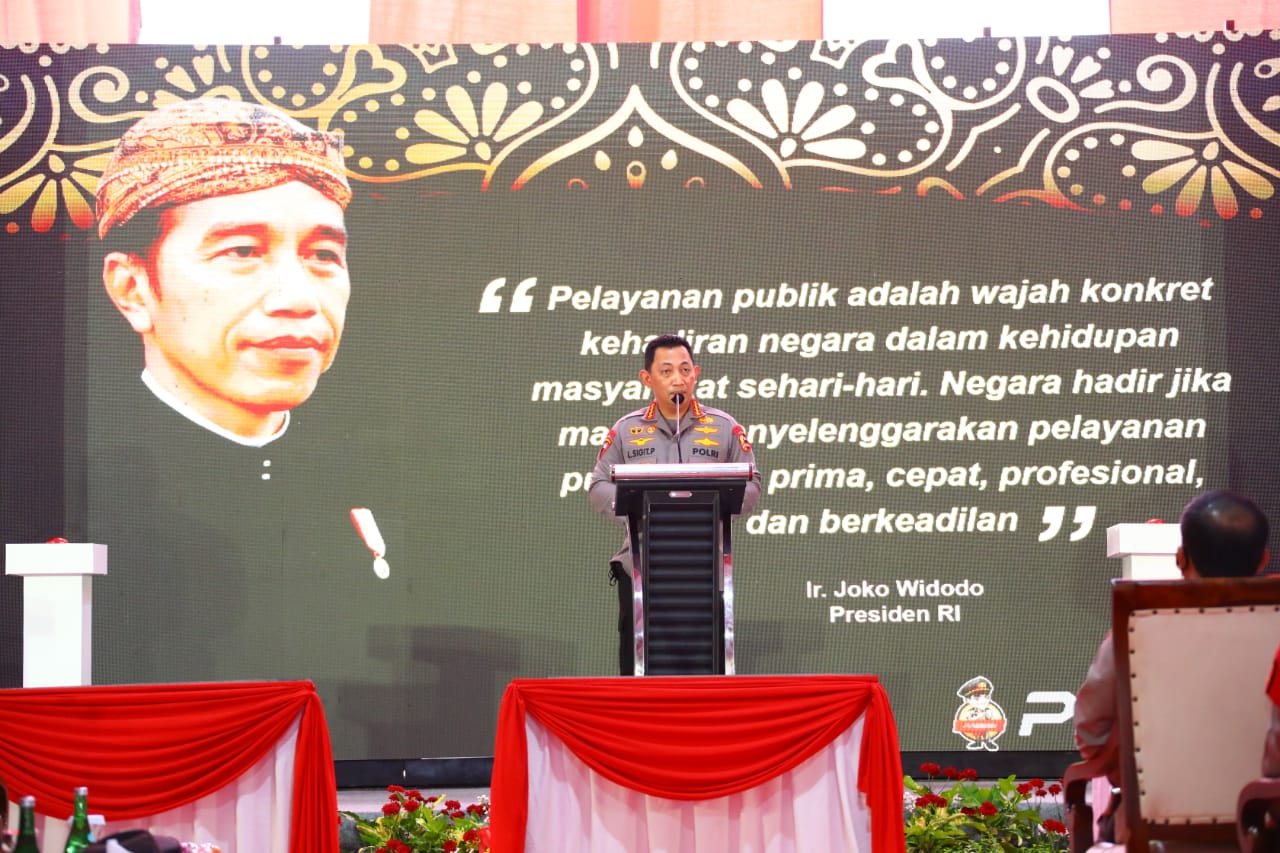 Peresmian Gedung Mako Polresta Surakarta oleh Kapolri Jenderal Listyo Sigit Prabowo.