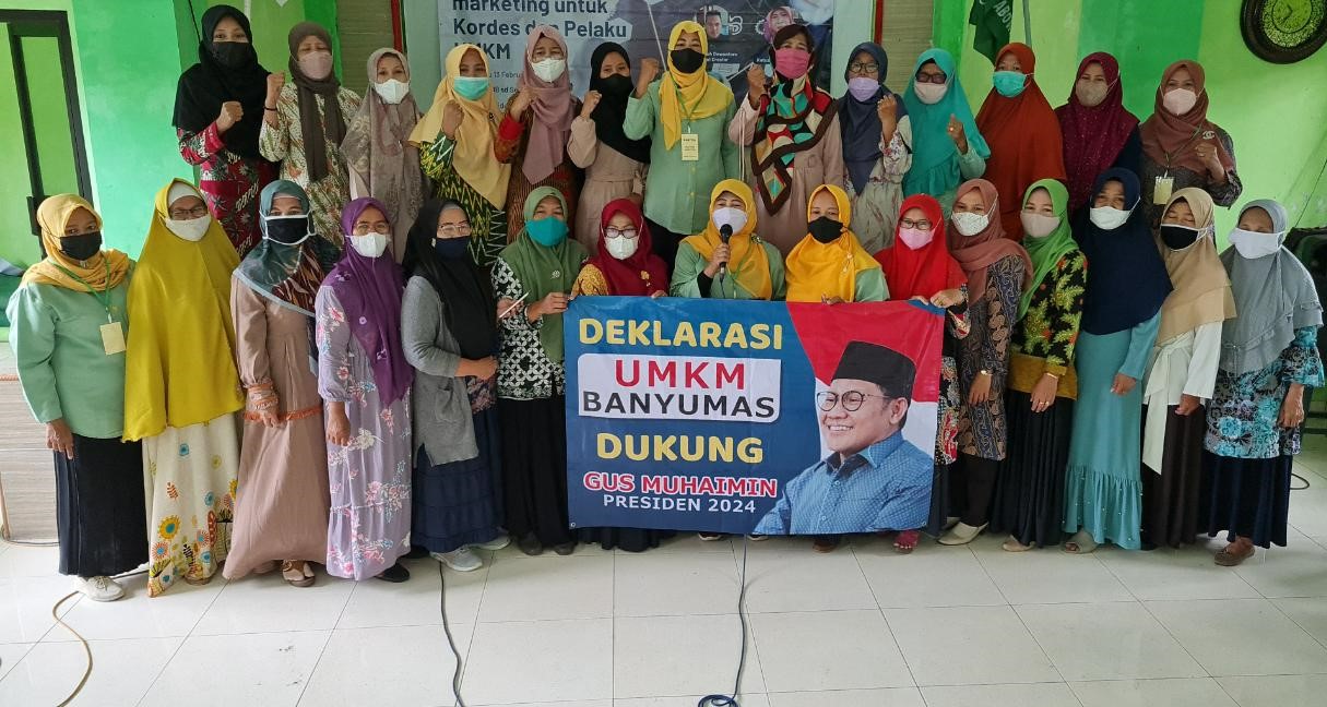UMKM Banyumas Deklarasi Dukungan Gus Muhaimin Presiden 2024