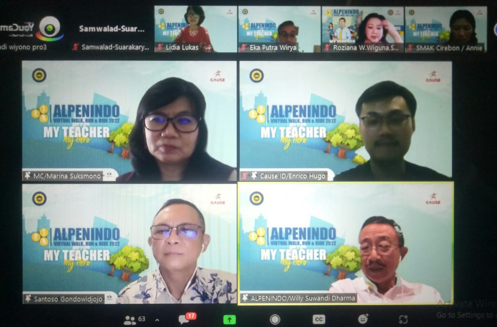 Konferensi pers Alpenindo Virtual Walk, Run & Ride 2022.