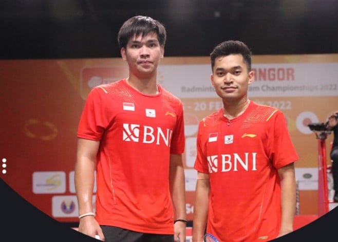 Ganda putra Indonesia Leo Rolly Carnando/Daniel Marthin