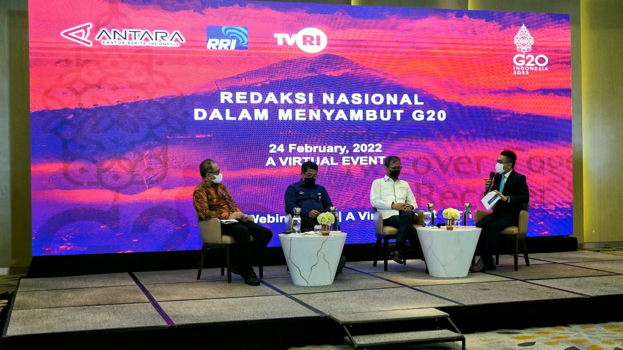 LPP TVRI, LKBN Antara dan RRI sebagai media negara berkoordinasi dan siap menyukseskan agenda G20, di Indonesia.