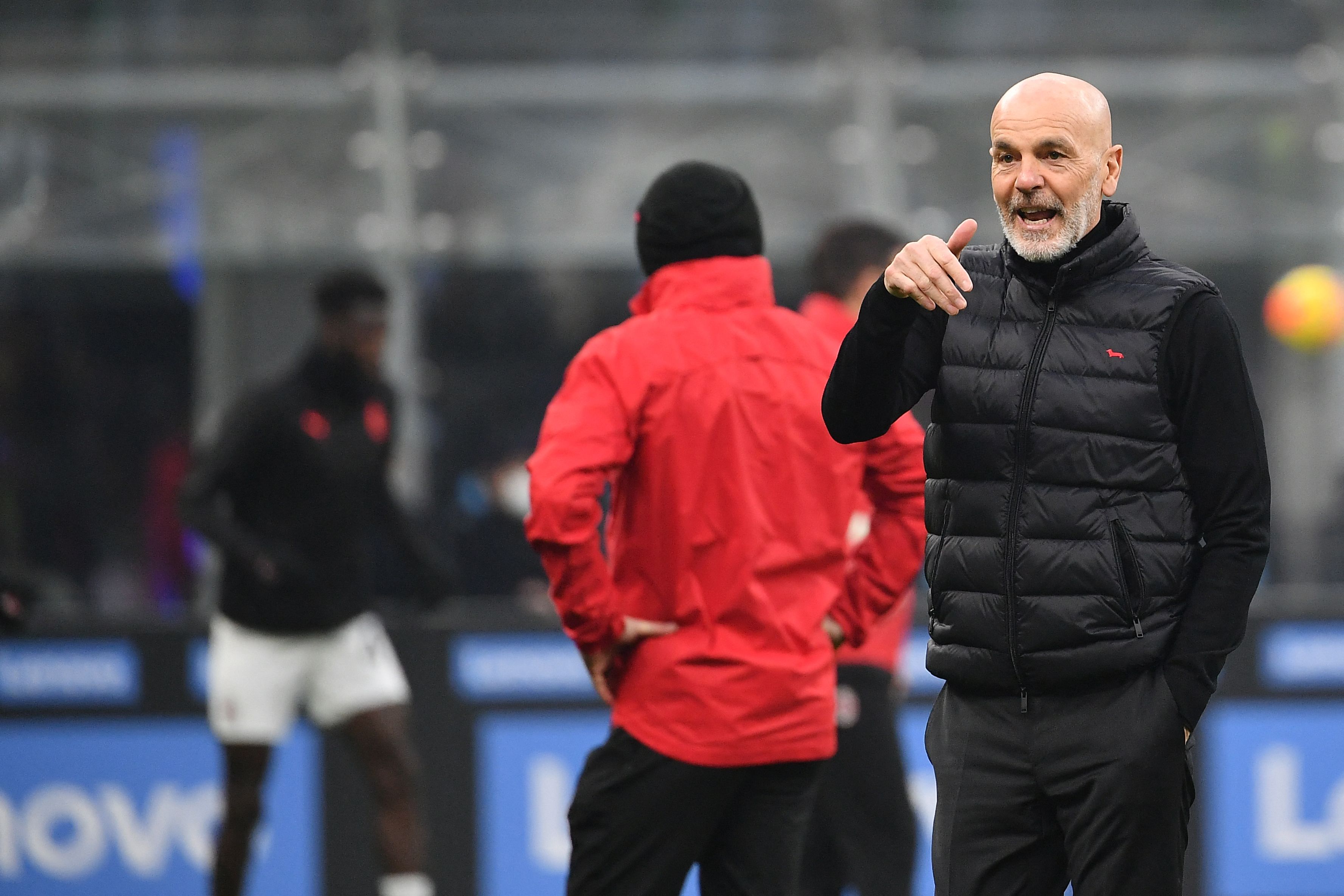 Pelatih AC Milan Stefano Pioli