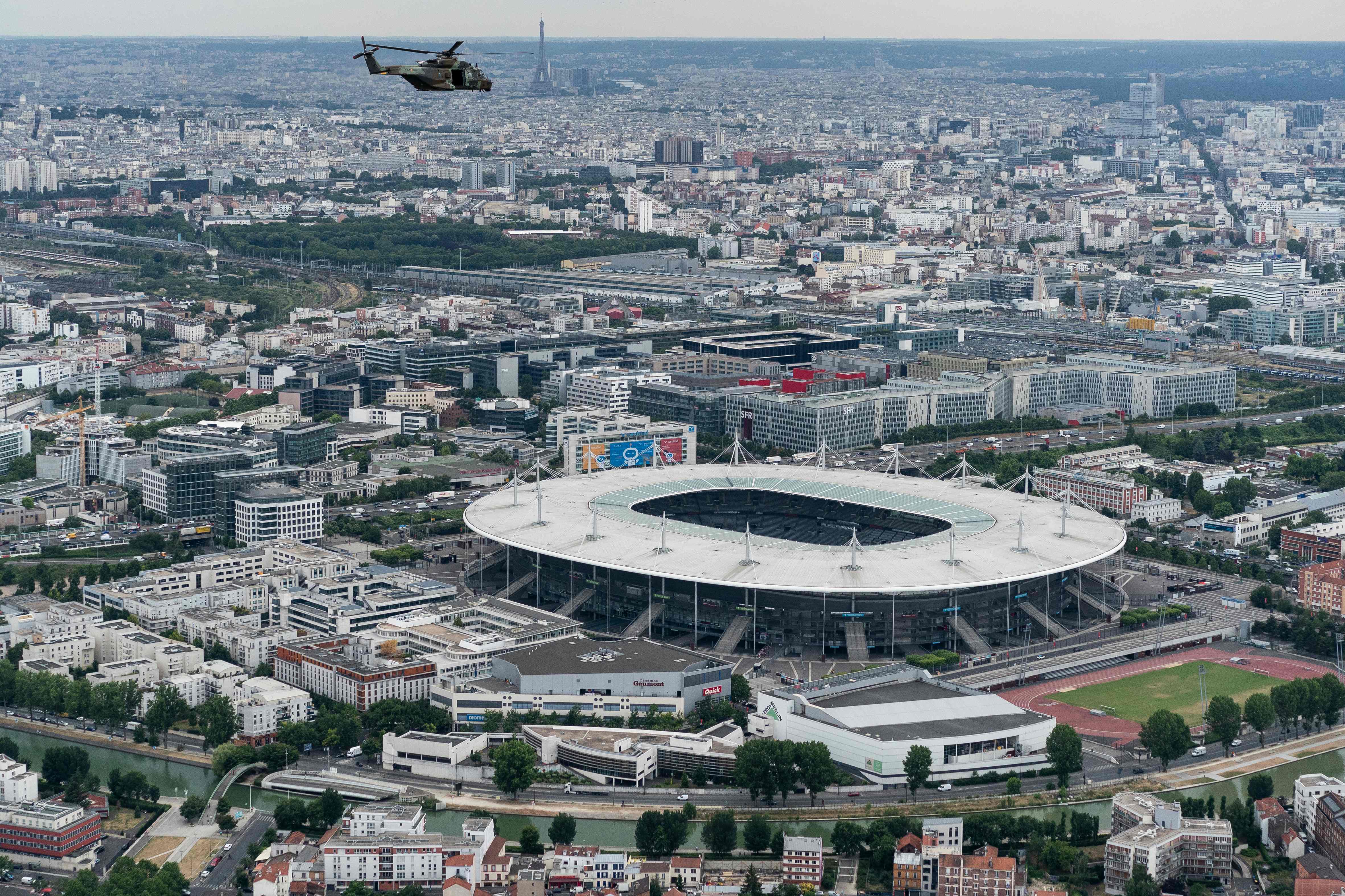 Stadion Stade de France yang akan menggelar Final Liga Champions musim ini.