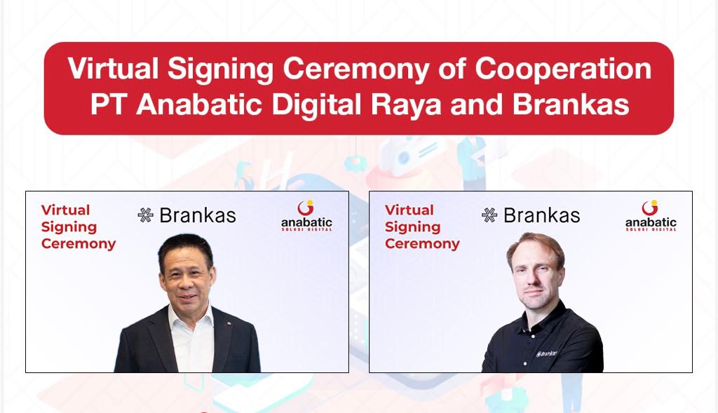Acara penandatanganan kerja sama antara PT Anabatic Digital Raya dan Brankas.   