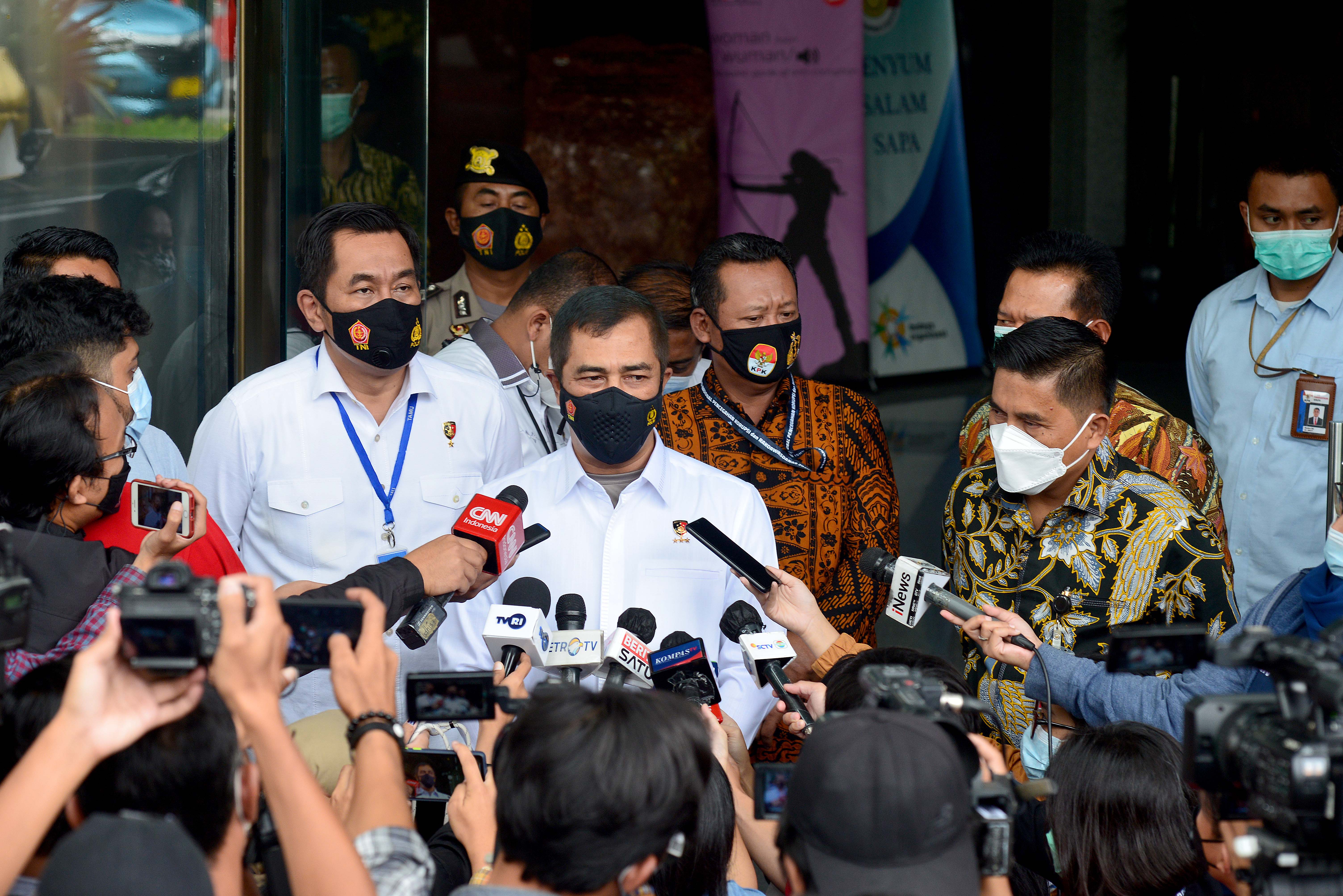 Kepala Badan Reserse Kriminal Polri Irjen Agus Andrianto saat memberikan penjelasan di KPK, Kamis (04/03/2021).