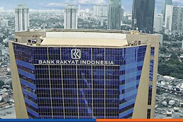  Gedung Bank Rakyat Indonesia (BRI) di Jakarta.