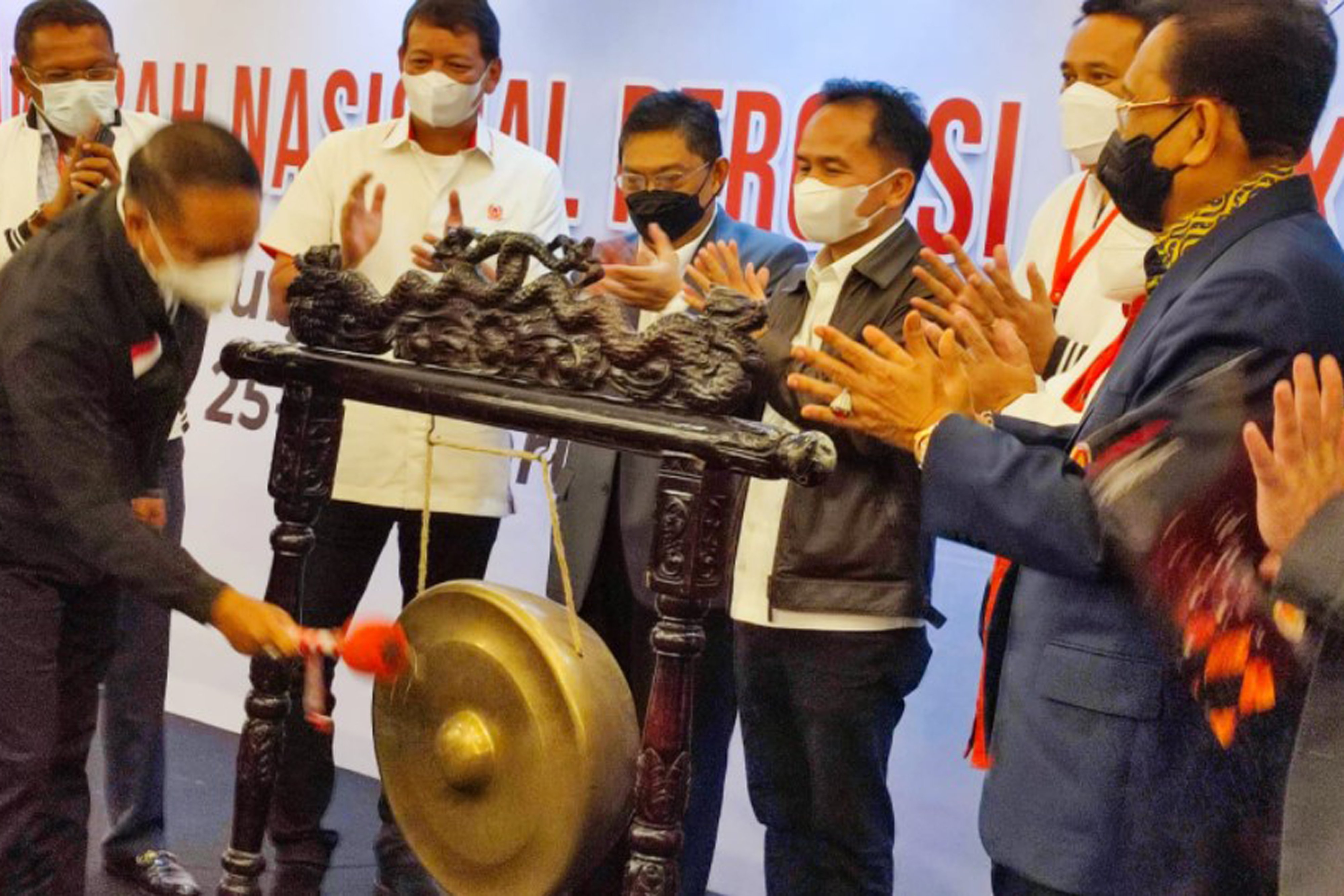 Menpora Zainudin Amali membuka musyawarah nasional Persatuan Catur Seluruh Indonesia (Percasi).