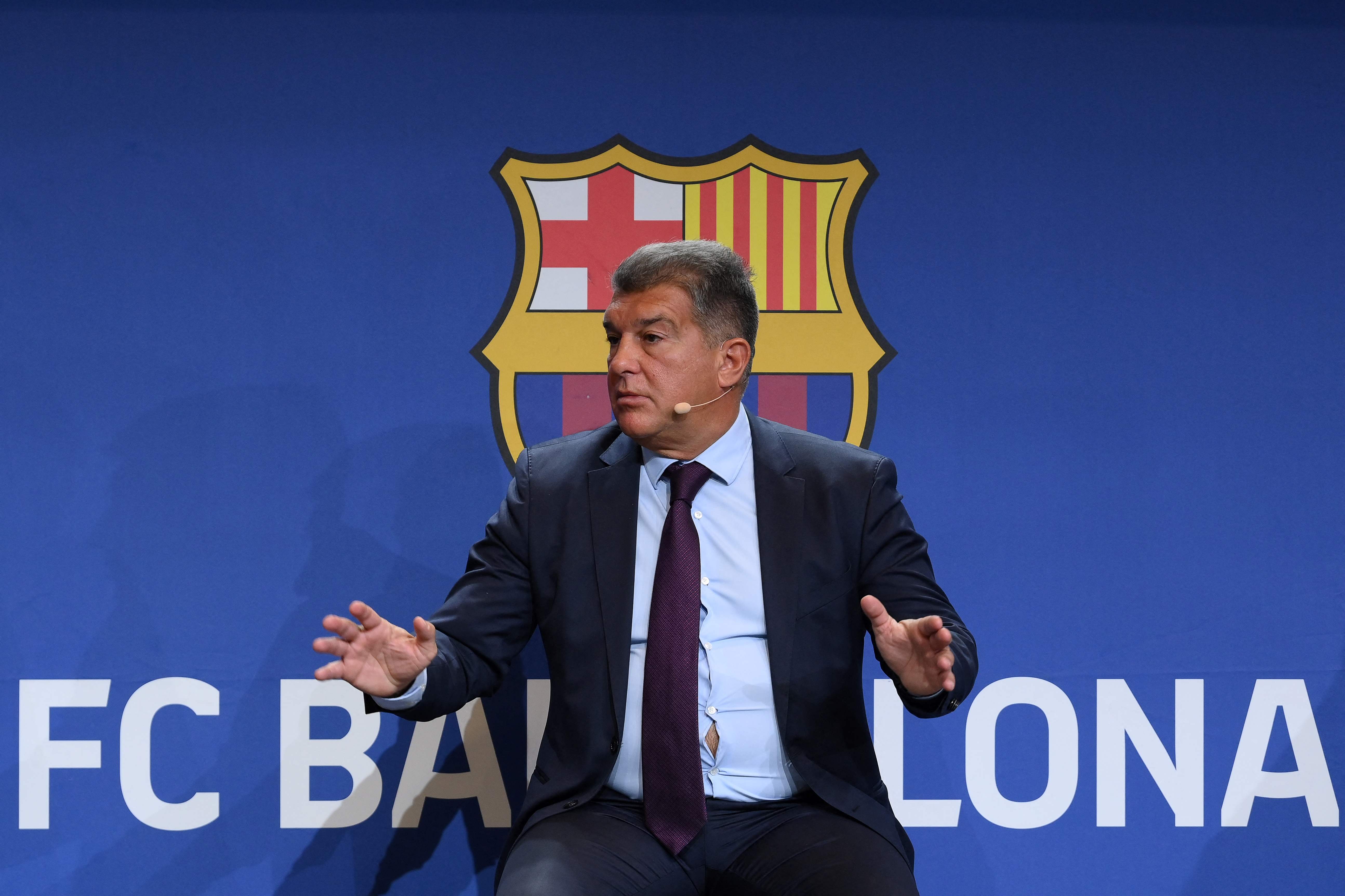 Presiden Barcelona Joan Laporta